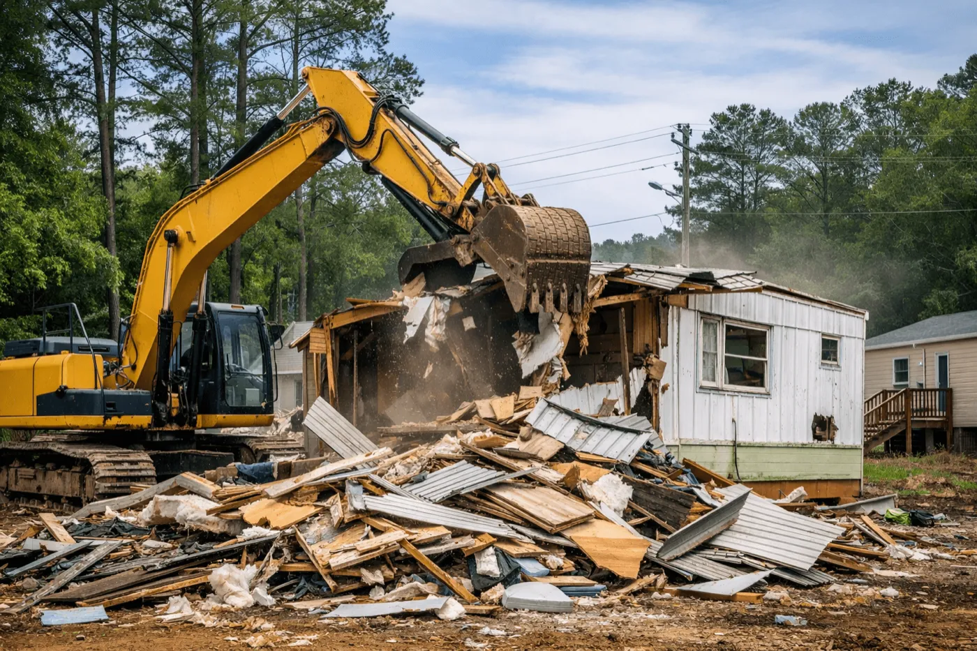 Mobile Home Demolition in Burleson, TX